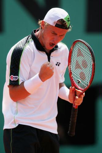 组图休伊特演绎疯狂逆转握拳呐喊庆祝晋级